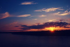 Sunset over Puget Sound
